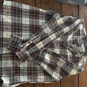 Plaid Button-Up Shirt